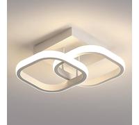 Goeco Modern LED Ceiling Light 22W Acrylic Square Ceiling Light 4500K in White Goeco White