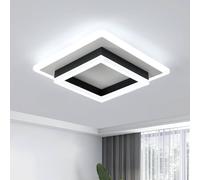 Goeco Modern LED Ceiling Light 30W Square Acrylic Ceiling Light 6500K 30cm in White Goeco White