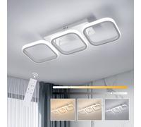 Goeco Modern LED Ceiling Light, 32W, Dimmable Flush Mount Lighting Fixture in White Goeco White