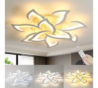 Goeco Modern LED Ceiling Light Dimmable with Remote Control/APP for Bedroom in White Goeco White