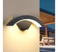 Goeco Modern LED Wall Light, 24W, IP65 Waterproof Outdoor Lamp, Black Goeco Black
