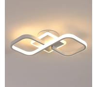 Goeco Modern Square LED Ceiling Light 36W Acrylic Indoor Ceiling Light 3000K in White Goeco White