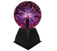 Goeco Plasma Ball Light Sound Touching Sensitive Ion Sphere Lamp Magic Crystal Ball Lightning Carnival Atmosphere Night Lights 5 Inches
