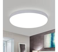 Goeco Round LED Ceiling Light 32W IP54 Waterproof 6500K for Bathroom Bedroom in White Goeco White