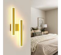 Goeco Wall Light LED Modern, 32 W, Creative Long Parallel Wall Lamp, 3000 K in Gold Goeco Gold