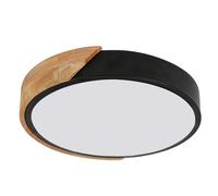 Goeco Wooden Led Ceiling Light, 24W 2000Lm, Cold White 6500K, 30X5Cm