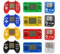 GOEDCH Game Keychain: 12 Pieces Keyrings for Children for Birthday, Classic and Nostalgic Portable Game Console, Tetris, Mini Toys
