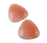 Goege Bra and Bikini Gel Inserts for Summer Waterproof Silicone Triangle Push-Up Breast Pads Swimsuit and Bra Inserts Enhancement Falsies Bikini Pads for Female Transparent/Nude Available (Nude), Nude