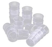 Goeielewe 50PCS Plastic Medicine Cups, 60ml/2oz Clear Reusable Graduated Cups Transparent Scale Measuring Cups, Measure Container for Mixed Pills, Liquid Medication