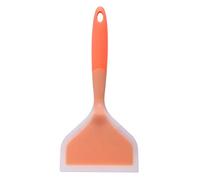 Goeielewe Omelette Spatula 10-Inch Silicone Pancakes Shovel Durable Heat-resistant Wide Spatula Turner Nonstick Fried Shovel for Eggs Crepes Brownies Fish Pancake Pizza (Orange)