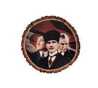 Gök-Türk Magnet Mustafa Kemal Atatürk - Turkey Turkish Signature Imza, Klein, Wood