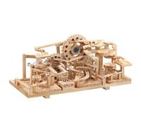 Goekhyrani 2024 Wooden Model Kit Marble Run,SN116 3D Wooden Steel Ball Track Assembly Kit, Wooden Mechanical Transmission Puzzles, Perfect for Engineering Enthusiasts, Home Decor