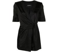 Goen.J inside-out short wrap-blazer - Black M