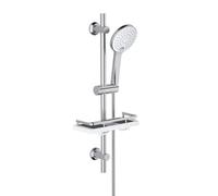 Görbach Set Shower Rod with Shower Head Holder, Shower Head with Hose and Bracket, Shower Rod Set 0.7m