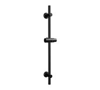 Görbach Stainless Steel Shower Column 70 cm Adjustable Wall Holes Shower Rail with Adjustable Shower Head Holder Black