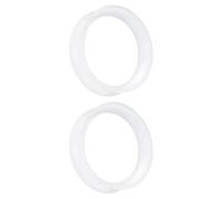 Goerhsjie Silicone Ear Gauges Tunnels Plugs for Ears Women Men Earrings Black/Clear/White Size 26mm-50mm Double Gage Retainer Stretching Kit Starter Stretchers Expander, 40mm, Silicone, no gemstone