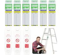 Goerpn Ladder Tags,3 Holders and 6 Ladder Inspection Tag Inserts