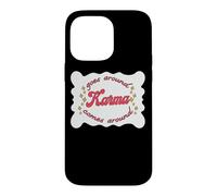 Goes Around Karma Comes Around Retro Aesthetic Case for iPhone 14 Pro Max