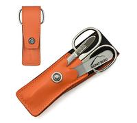 GÖSOL 3-Piece Manicure Set with Mont Bleu crystal nail file, in Leather Case | made in Germany