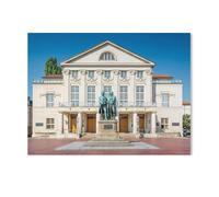 Goethe-Schiller Monument in Weimar, Thuringia，Jigsaw Puzzle 1000 Piece Game Artwork Travel Souvenir（50x70cm）-F46
