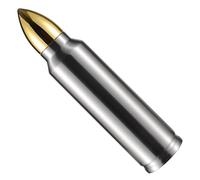 Goetland 304 Stainless Steel 35.2 oz Bullet Water Bottle 1l Bullet Tumbler Cup Vacuum Insulated Tumbler Travel Mug Flask No Logo Silver