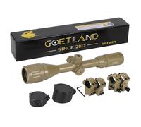 Goetland Air Rifle Scope 3-12x40 AO Red Green Blue Illuminated Crosshair SFP Mounts for Air Gun Airsoft Crossbow Hunting Tactical
