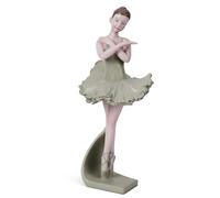 Goetland Ballerina Statue Ballet Girl Dancer Figurine Sculpture Shelf Home Decor Table Centerpieces Handmade Inspirational Gift for Girls Women Daughters