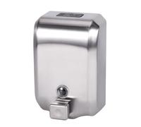 Goetland Commercial Soap Dispenser Wall Mount Manual 42 oz 1200 ml Heavy Duty 304 Stianless Steel Anti-Leak Pump Anti-Theft Lock Window Viewer for Restroom Hospital High Traffic Areas