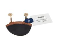 Goetz Kaufmann Style Viola Chinrest Natural Ebony Gold Hill Screws