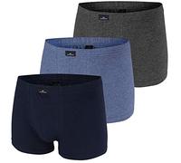 Götzburg® Pack of 3 Pants, Boxer Shorts, Underwear, Black, White, XL Navy/Grey Melange/Blue Melange, Navy/Grey Melange/Blue Melange