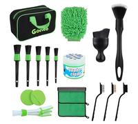 Goeveo 18PCS Car Cleaning Kit, Professional Car Washing Kit for Cleaning Interior, Exterior, Wheels, Dashboard, Upholstery Care, Car Interior Cleaner for Car Owners and Enthusiasts