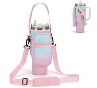 GOEWY Stanley Water Bottle Carrier Bag 40-80ML with Phone Pocket, Water Bottle Holder with Strap, Neoprene Pouch for Stanley Cup Accessories