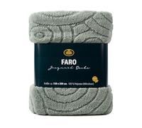 Gözze - Faro Jacquard Blanket, Cuddly Blanket, Soft and Warming, High-Low Structure, 150 x 200 cm - Sage