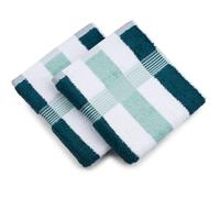 Gözze Handtuch, 2er Set, 50/100 cm, New York Streifen, Farbe petrol/weiß/mint
