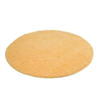 Gözze Microfibre Bath Mat, Polyester, sunshine yellow, 110 cm Durchmesser