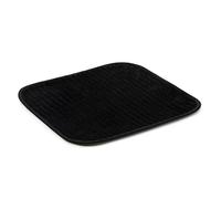 Gözze - Non-Slip Soft Bath Mat, 100% Polyester, 50 x 45 cm - Black