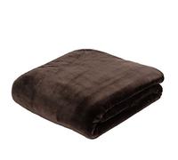 Gözze - Premium Cashmere Feel Cuddly Living Room Blanket/Throw, 500 g/m², 130 x 170 cm - Chocolate