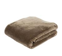 Gözze - Premium Cashmere Feel Cuddly Living Room Blanket/Throw, 500 g/m², 180 x 220 cm - Taupe