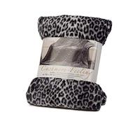 Gözze - Premium Cuddly Blanket, Cashmere Feel, High Fabric Weight 500 g/m², 150 x 200 cm - Snow leopard