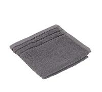 Gözze - Set of 4 Faceloths, Berlin, 100% Cotton, 30 x 30 cm - Anthracite