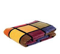 Gözze - Soft Blanket, Cashmere Feel, High Fabric Weight 500 g/m², Antigua, 150 x 200 cm - Orange/Red/Yellow