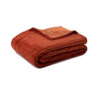 Gözze - Soft, Cuddly Throw/Blanket, Corduroy Look, 1620g/Stück, 150 x 200 cm - Cinnamon