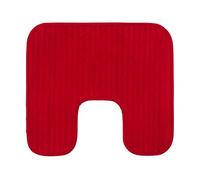 Gözze - Soft, Non-Slip U-Shaped Toilet Rug, 100% Polyester, 50 x 45 cm - Bordeaux