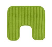 Gözze - Soft, Non-Slip U-Shaped Toilet Rug, 100% Polyester, 50 x 45 cm - Dark Green