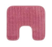 Gözze - Soft, Non-Slip U-Shaped Toilet Rug, 100% Polyester, 50 x 45 cm - Dusty Pink