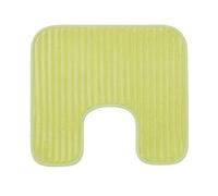 Gözze - Soft, Non-Slip U-Shaped Toilet Rug, 100% Polyester, 50 x 45 cm - Lime