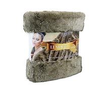 Gözze - Throw/Blanket, Smart Fur Look, Wolf Design, 150 x 200 cm - Grey