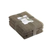 Gözze - Towel Set, 2 Hand Towels (50 x 100 cm), 2 Bath Towels (70 x 140 cm) and 2 Guest Towels (30 x 50 cm), 100% Cotton, 480 g/m² - Chocolate