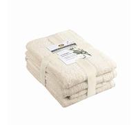 Gözze - Towel Set, 2 Hand Towels (50 x 100 cm), 2 Bath Towels (70 x 140 cm) and 2 Guest Towels (30 x 50 cm), 100% Cotton, 480 g/m² - Crème