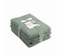 Gözze - Towel Set, 2 Hand Towels (50 x 100 cm), 2 Bath Towels (70 x 140 cm) and 2 Guest Towels (30 x 50 cm), 100% Cotton, 480 g/m² - Jade